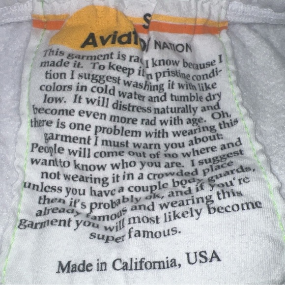 AVIATOR NATION CHECK LEG SWEATPANTS | Color: WHITE | EXCELLENT CONDITION!!!🏁🏁 - Picture 11 of 12